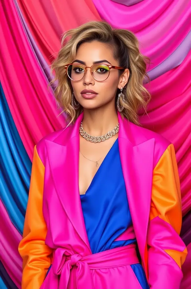 Vibrant Award Show Outfit Ensemble for a Pop of Color