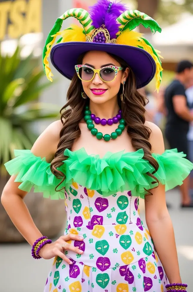 Vibrant Mardi Gras Outfit Creations for Your Next Costume Party