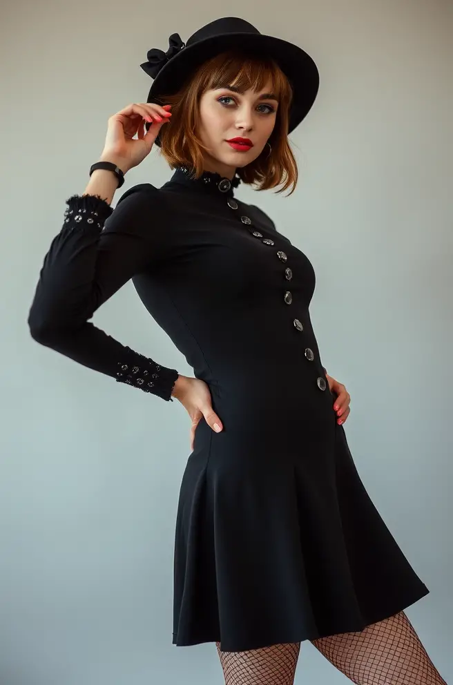 Vintage Goth Outfit Inspiration for a Retro Vibe