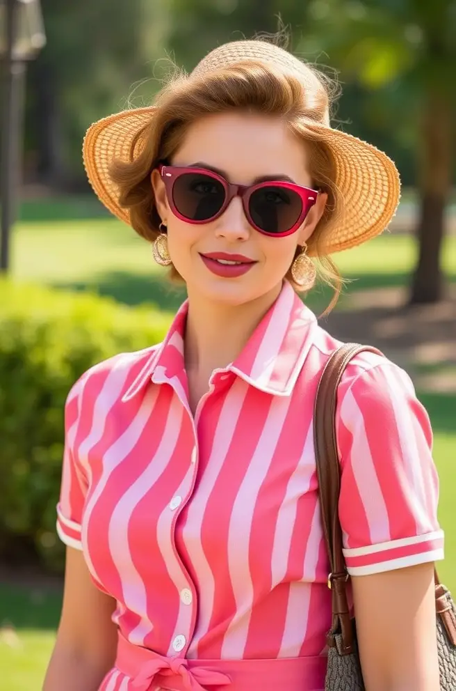 Vintage-Inspired Country Club Outfit Idea for a Retro Vibe